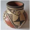 Image 1 : Native American Indian Zia Jar w/Birds, Signed Elizabeth Medina 4.5" Tall