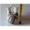Image 11 : Native American Indian Acoma Wedding Vase w/ Twisted Handle, Signed M S Juanico 7.5" Tall