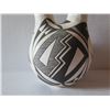 Image 8 : Native American Indian Acoma Wedding Vase w/ Twisted Handle, Signed M S Juanico 7.5" Tall