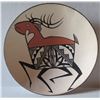 Image 1 : Native American Indian Santo Domingo Sioux Clay Plate Signed Dean Reano 5.5" Dia