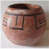 Image 1 : Native American Indian Bowl w/ Black Painted Design 4" Tall