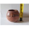 Image 8 : Native American Indian Bowl w/ Black Painted Design 4" Tall