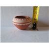 Image 8 : Native American Clay Bowl, Terracotta w/ White Painted Design 2.5" Tall