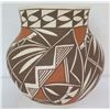 Image 1 : Native American Indian Laguna Pueblo Clay Vase, Signed M Davis 6.5" Tall