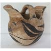 Image 1 : Native American Indian Clay Vase w/ Fluted Edge, 6" Tall
