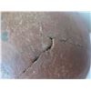 Image 8 : Native American Indian Clay Bowl, Oval Black/White Motif (Cracked in places) 8" W