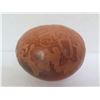 Image 2 : Native American Indian Hopi Clay Pot, Round Etching Signed R Martinez 3" H