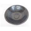 Image 2 : Ceramic Dish w/ Inscribed Motif, Black Signed 10.5" Dia