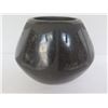 Image 2 : Native American Indian Santa Clara Pueblo Clay Pot w/ Etching, Black Signed Severa 3.5" Tall