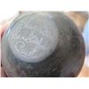 Image 8 : Native American San Ildefonso Pueblo Ceramic Pot w/ Raised Geometric Motif, Signed 3" Tall