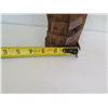 Image 8 : Wooden Figurine w/2 People, Carved Building Design on Back, Signed Ted Francis 11" Tall