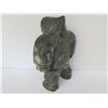 Image 2 : Carved Stone Figurine, Man Etched Design Signed 8.5" Tall