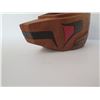Image 8 : Wooden Carved Vase w/ Otter Design Signed GWM Echo Otter 4" Tall