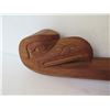 Image 2 : Wooden Carved Spoon w/ Eagle Handle, Signed by Joe Peters Jr. 14" L