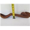 Image 8 : Wooden Carved Spoon w/ Eagle Handle, Signed by Joe Peters Jr. 14" L