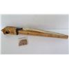 Image 1 : Wooden Carved Pipe w/ Eagle Design Signed GWM Echo Otter 17.5" L