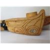 Image 8 : Wooden Carved Pipe w/ Eagle Design Signed GWM Echo Otter 17.5" L