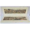 Image 1 : Qty 2 "Breaking Cover" "The Death" Prints Published London 1824 27.5" x 10"