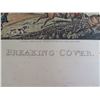 Image 2 : Qty 2 "Breaking Cover" "The Death" Prints Published London 1824 27.5" x 10"