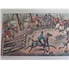 Image 3 : Qty 2 "Breaking Cover" "The Death" Prints Published London 1824 27.5" x 10"