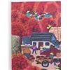 Image 15 : Qty 4 Chinese Peasant Paintings, Maker's Mark 21.5" x 15.5"
