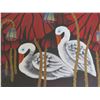 Image 32 : Qty 4 Chinese Peasant Paintings, Maker's Mark 21.5" x 15.5"