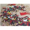 Image 8 : Qty 4 Chinese Peasant Paintings, Maker's Mark 21.5" x 15.5"