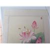 Image 2 : Chinese Art, Painting Lotus Blossom w/Bees Maker's Mark 22" x 17"