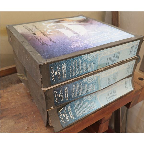 Qty 3 Boxes of Ancient Grafitti American Indian Rock Painting Kits