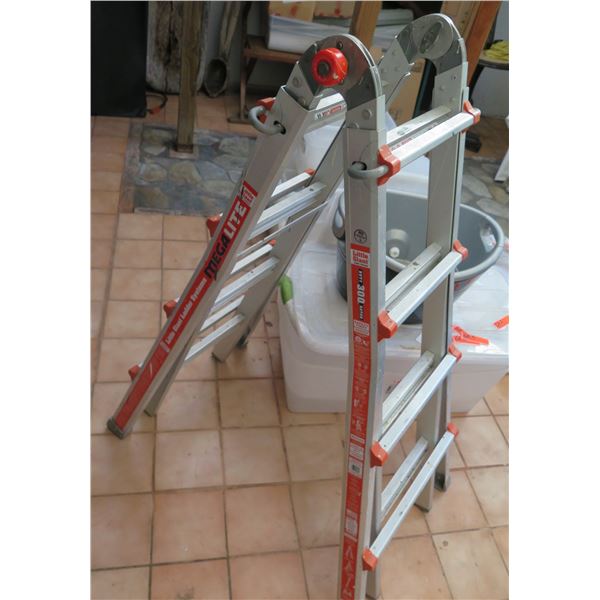 Little Giant Folding Ladder, Extra Heavy Duty Rating Stepladder to Extension 4'-15'