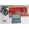 Image 1 : Qty 3 Misc Tools, Vintage Utility Drill, Asst Tools in Case, Whitney Punch Tool