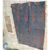 Image 1 : Qty 2 Tapa Cloth, Geometric Design Rust/Navy, Beige/Brown