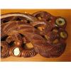 Image 11 : Qty 8 Misc Items, Wooden Carved Club, Tiki, Wooden Box, Gourd Music Instrument, Patches