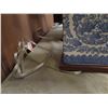 Image 8 : Qty 2 Chinese Porcelain Lamps w/ Lampshades, Rectangular Blue/White Ralph Lauren