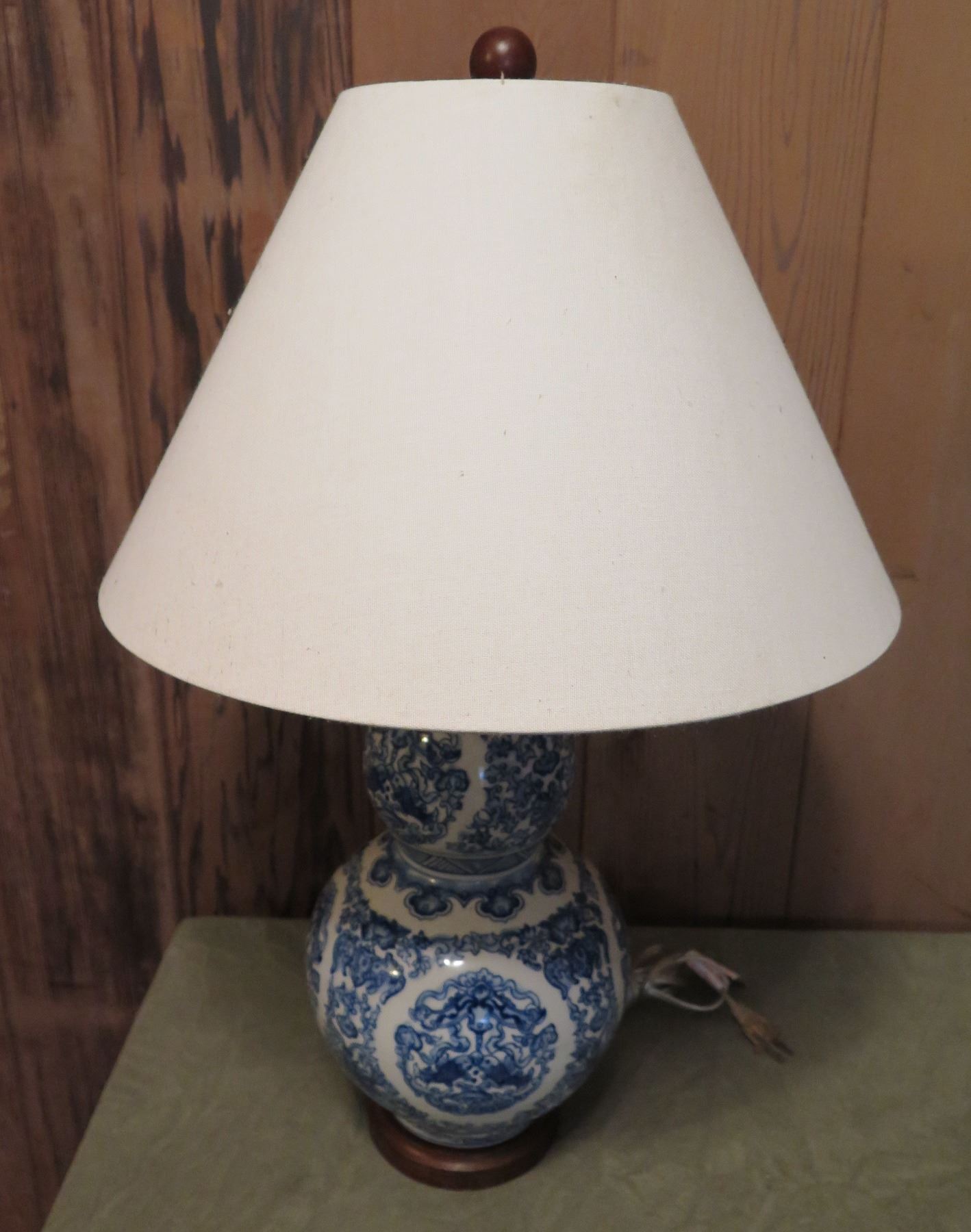 Chinese Porcelain Lamp, Blue/White Ralph Lauren - Oahu Auctions