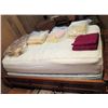 Image 1 : Sealy Bed w/ Wooden Frame (All Items On Bed Not Included)