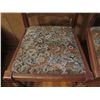 Image 13 : Wooden Desk w/2 Chairs, 3 Drawers Upholstered Seats, Electric Plug, Pen Holder, Green Tiki Necklace,