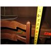 Image 24 : Wooden Desk w/2 Chairs, 3 Drawers Upholstered Seats, Electric Plug, Pen Holder, Green Tiki Necklace,