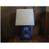 Image 4 : Qty 2 Chinese Porcelain w/ Lampshades, Floral Blue/White Ralph Lauren