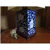 Image 7 : Qty 2 Chinese Porcelain w/ Lampshades, Floral Blue/White Ralph Lauren