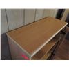 Image 7 : Glass Door Cabinet w/ 4 Shelves, Composite Wood  31.5" x 12" x 60" H