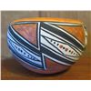 Image 1 : Native American Indian Bowl Geometric Black/White  Design 3" Tall (Broken/Glued)