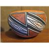 Image 3 : Native American Indian Bowl Geometric Black/White  Design 3" Tall (Broken/Glued)