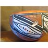 Image 8 : Native American Indian Bowl Geometric Black/White  Design 3" Tall (Broken/Glued)