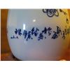 Image 8 : Chinese Porcelain Vase w/ Cutouts, Wooden Stand Blue Bird, Maker's Mark 16.25" Tall