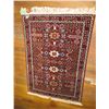 Image 1 : Persian Rug, Geometric Red/White/Blue/Beige 40" x 55"