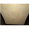 Image 8 : Upholstered Hurricane Chair, White Fabric 23" x 27" x 37.5" (Knicked Edge)