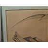 Image 3 : Framed Art, Graphic Pencil Drawing, Signed Malcom Benham New Zealand 41.5" x 31"