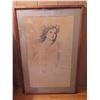Image 2 : Qty 3 Framed Art, Hawaiian Keiki Pencil Drawings  Signed Stickney (Water Damaged)