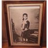 Image 1 : Framed Art, Sepia Photo Ka‘iulani ?  (Water Damage)